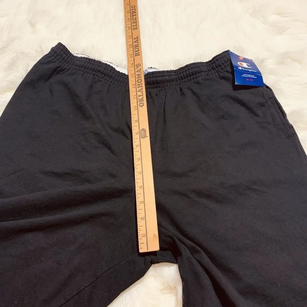 Champion - NWT Men’s Black Sweat Shorts Elastic Waist Size Large 8” Inseam